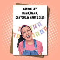 
              Ms Rachel inspired Birthday Card for Mum / Mama
            