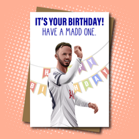 
              James Maddison inspired Birthday Card for Spurs Fans
            