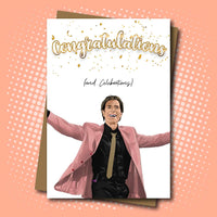 Cliff Richard inspired Congratulations Card