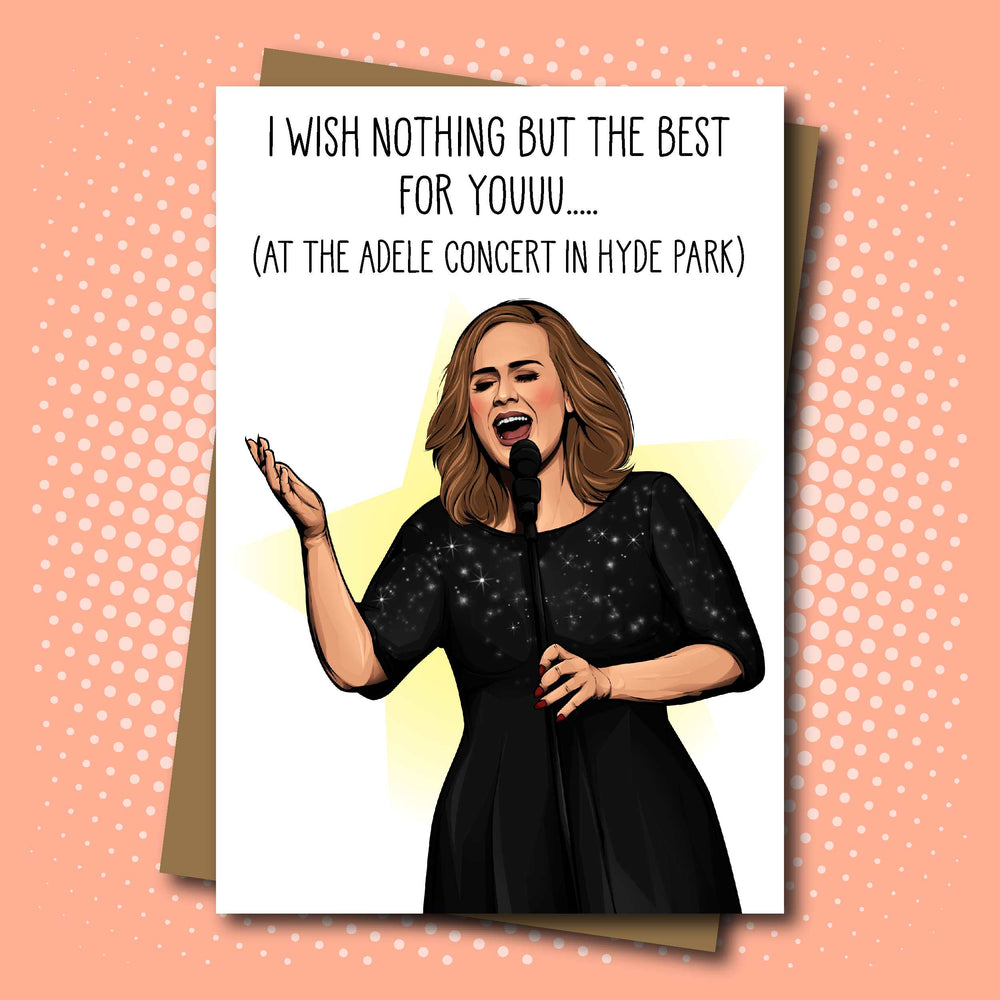 You're going to see Adele in Concert at Hyde Park 2022 Tickets Card