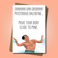 Mysterious Girl and Peter Andre inspired Valentine's Day Card
