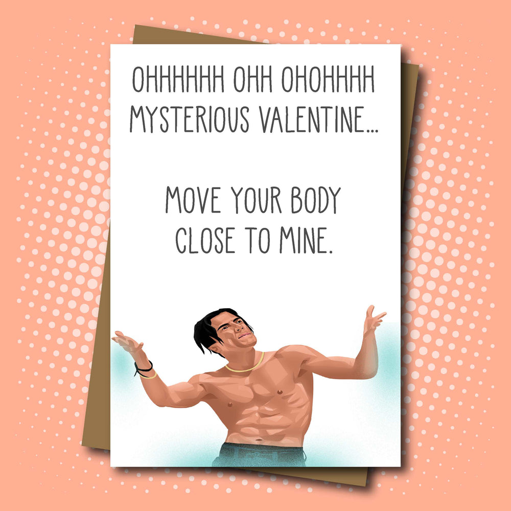 Mysterious Girl and Peter Andre inspired Valentine's Day Card