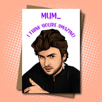 
              George Michael (Amazing Mum) inspired Birthday Card
            