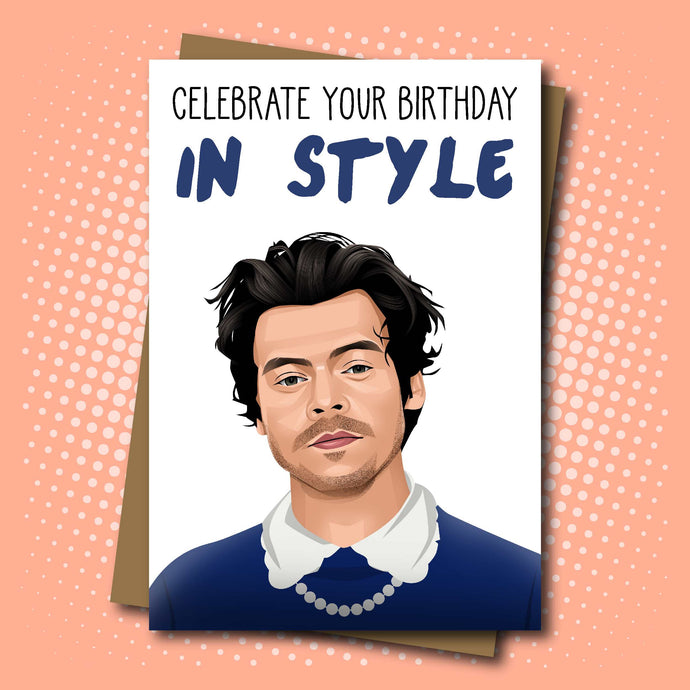 Harry Styles inspired Birthday Card