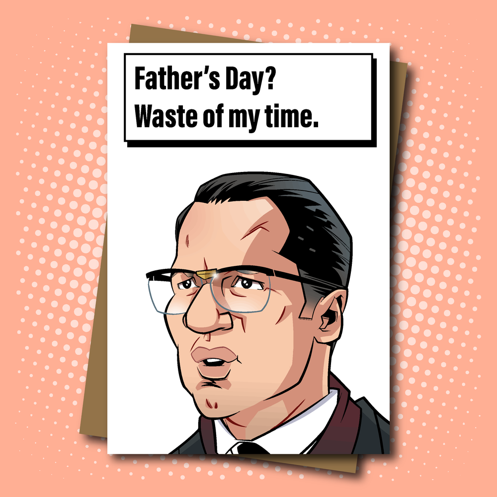 Legend movie inspired Father's Day Card - The Krays Shoot-out scene