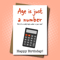 Age is just a (high) Number - Birthday Card