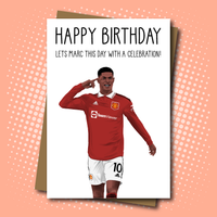 Marcus Rashford inspired Birthday Card for Man United fans