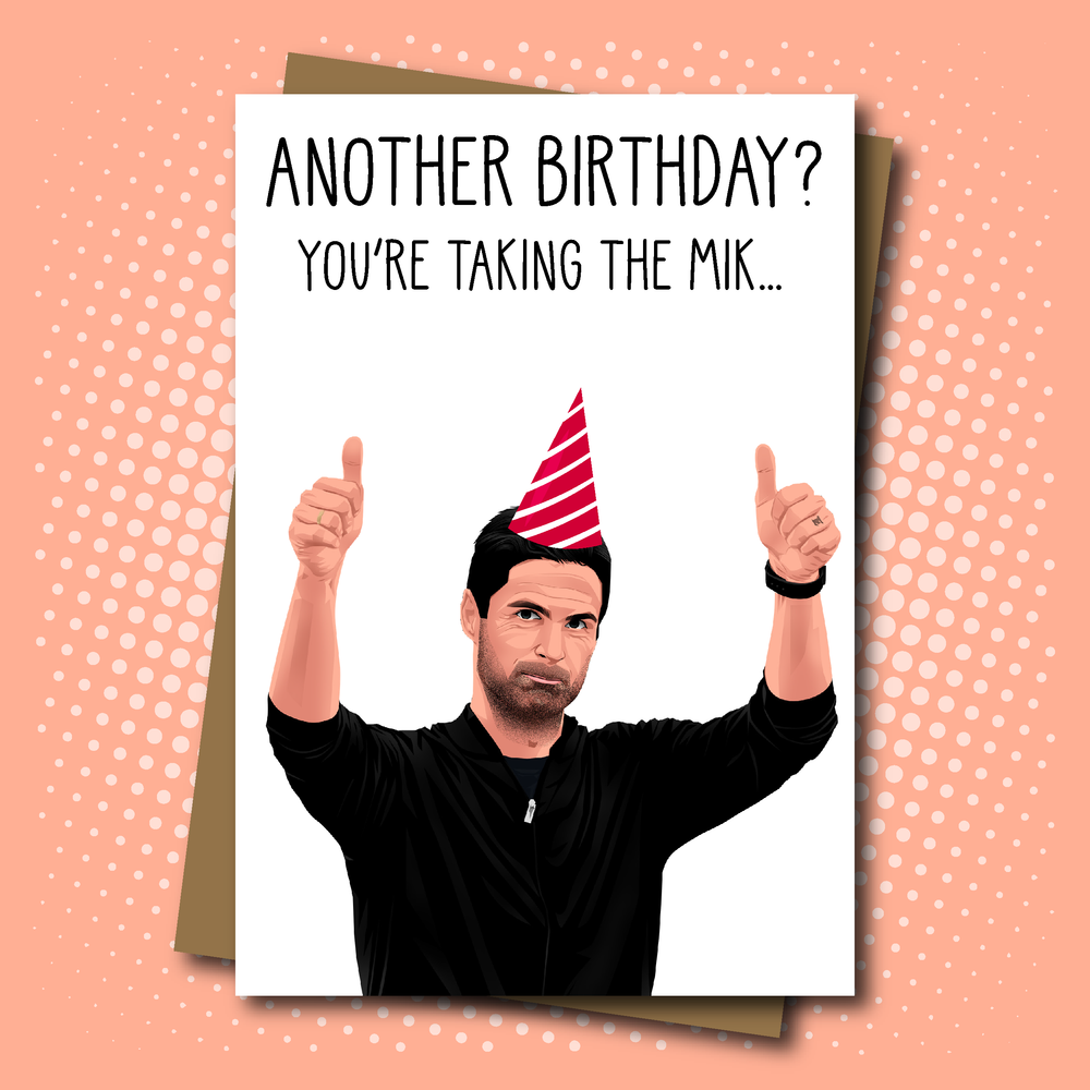 Mikel Arteta inspired Birthday Card for Arsenal fans