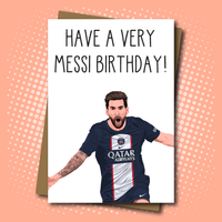 Lionel Messi inspired Birthday Card