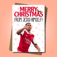 Gabriel Jesus inspired Christmas Card for Arsenal Fans