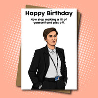 
              Line of Duty, Kate Fleming inspired Birthday Card
            