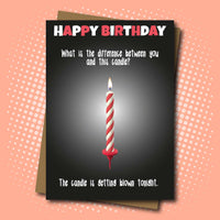 
              Happy Birthday Candle Getting Blown Card
            