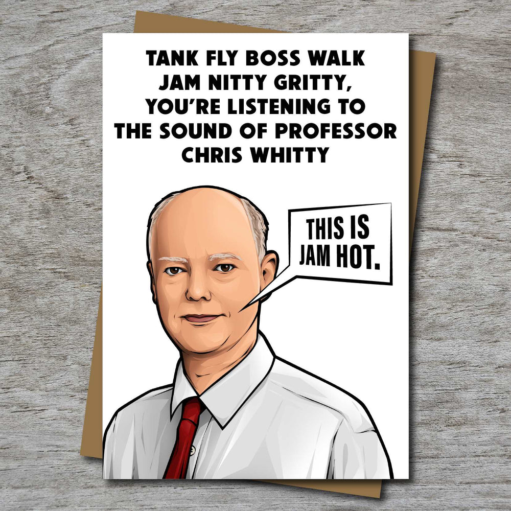 Jam Hot! Chris Whitty Inspired Greeting Card