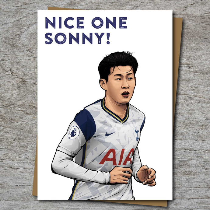 Son Heung-Min / Tottenham inspired Greeting Card